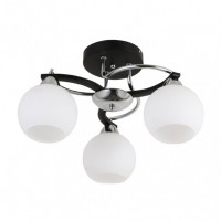 Distribuidor - Lâmpadas Diversas | Lâmpadas Modernas | PLAFON PISSIS 3XE27 CROMO/NEGRO 25X43X43 CM Ref: 152883020